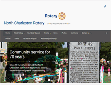 Tablet Screenshot of northcharlestonrotary.com